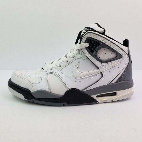 Nike Air Flight Falcon Mens Sz 7 Womens Sz 8.5 White Gray Sneaker Shoes 397204-1 main image 9